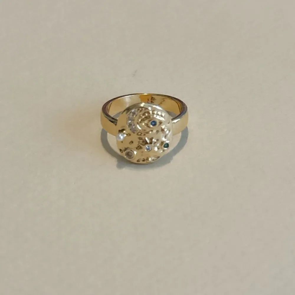 Boho evil eye ring M1085 - Picture 3 of 4
